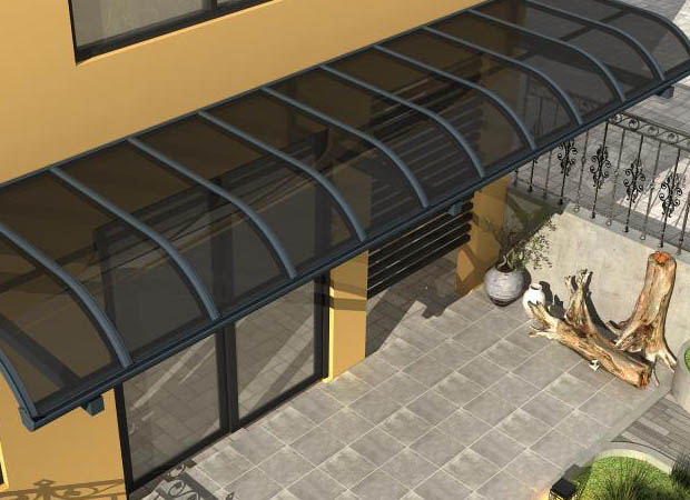 大門窗戶鋁合金雨棚