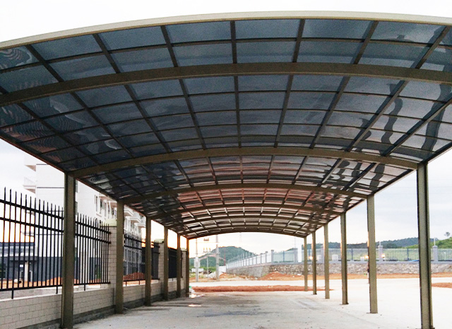 合抱型鋁合金車棚