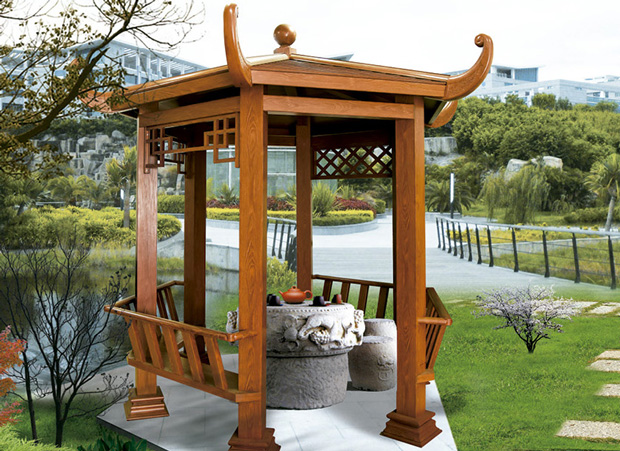 鋁合金六角涼亭