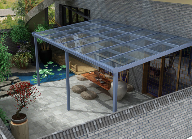 鋁合金遮陽(yáng)雨棚 露臺(tái)棚