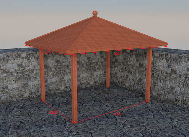 鋁合金涼亭戶外 庭院