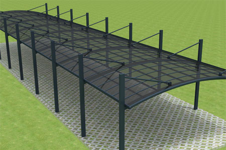 汽車車棚，美觀與實用并存