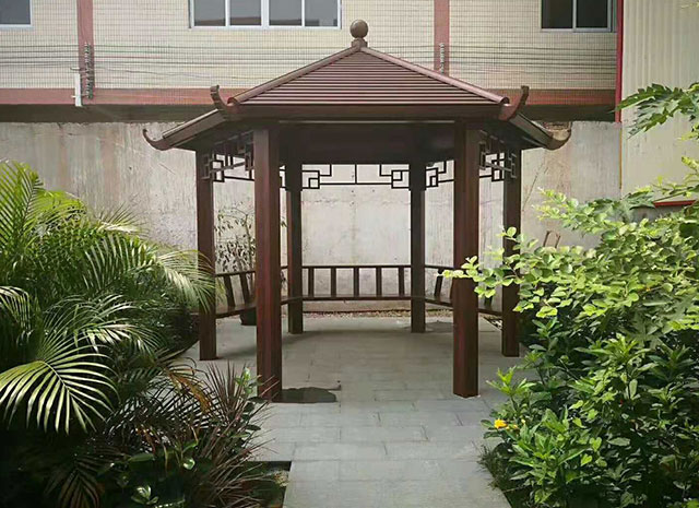 鈦鋁合金四角涼亭